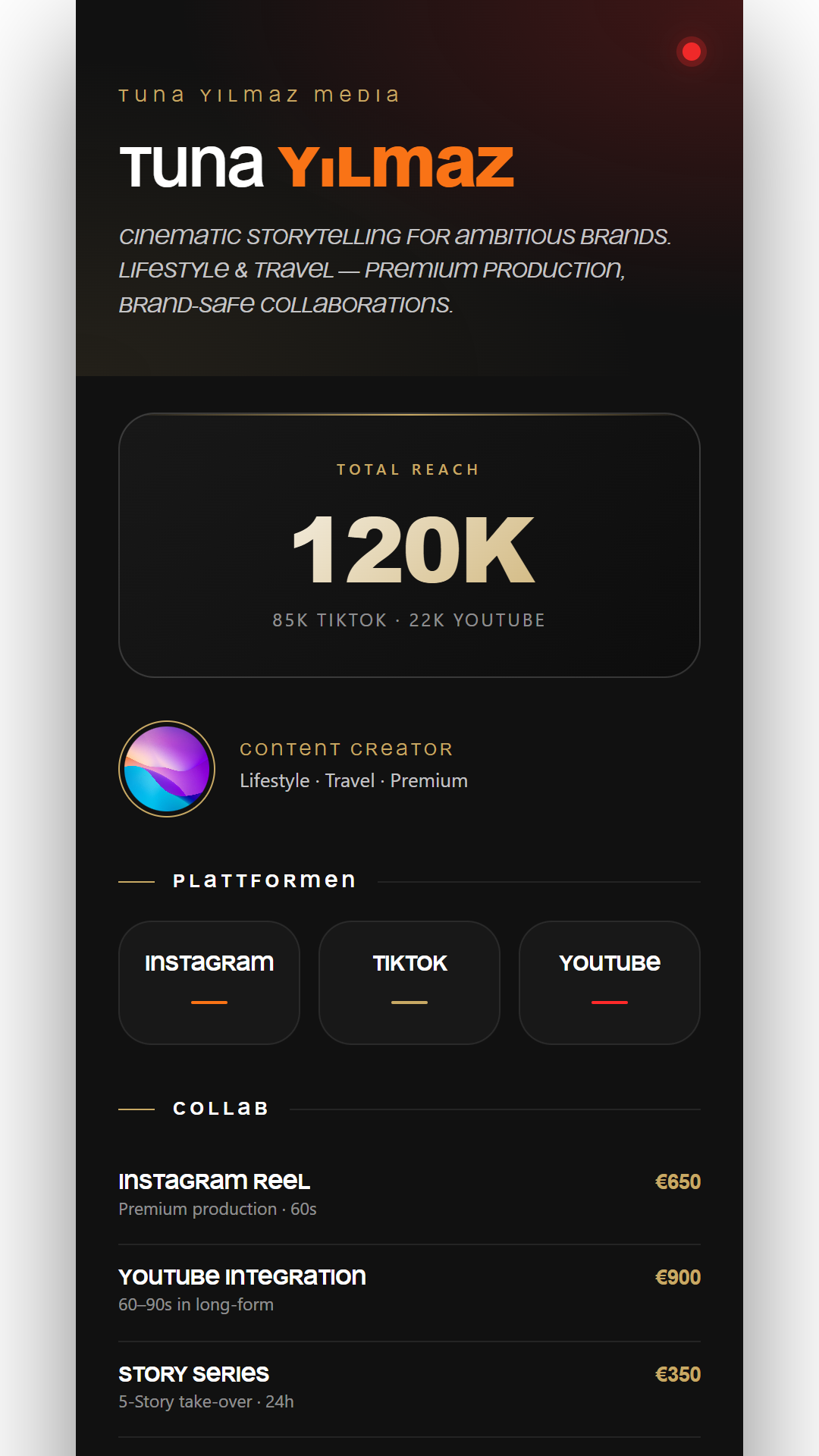 Content Creator — Noir — Content Creator