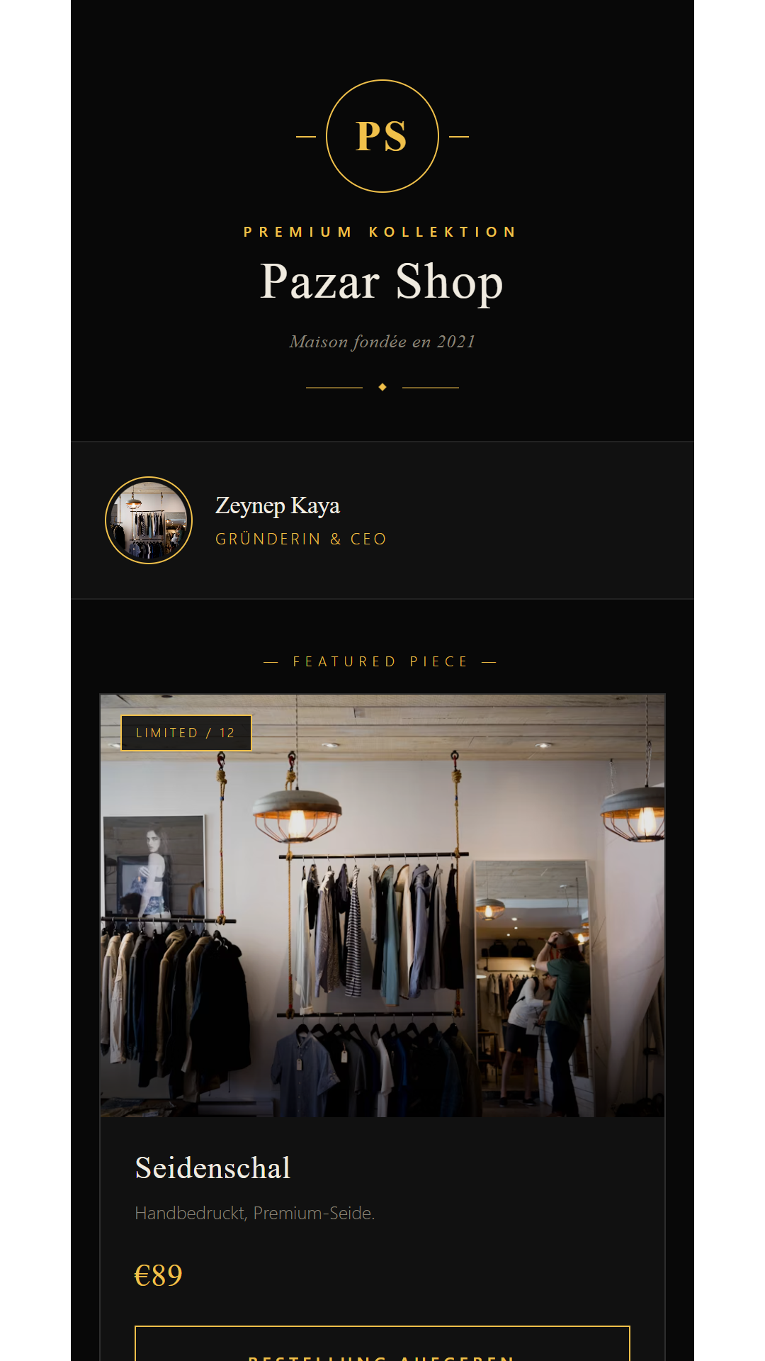 E-commerce — Noir — Retail